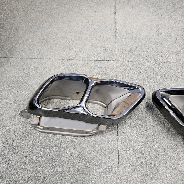Gloss Black Exhaust Tips for BMW G05 LCI X5 G07 X7 23-Present