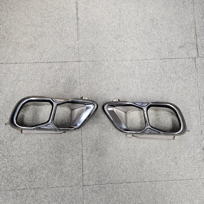 Gloss Black Exhaust Tips for BMW G05 LCI X5 G07 X7 23-Present