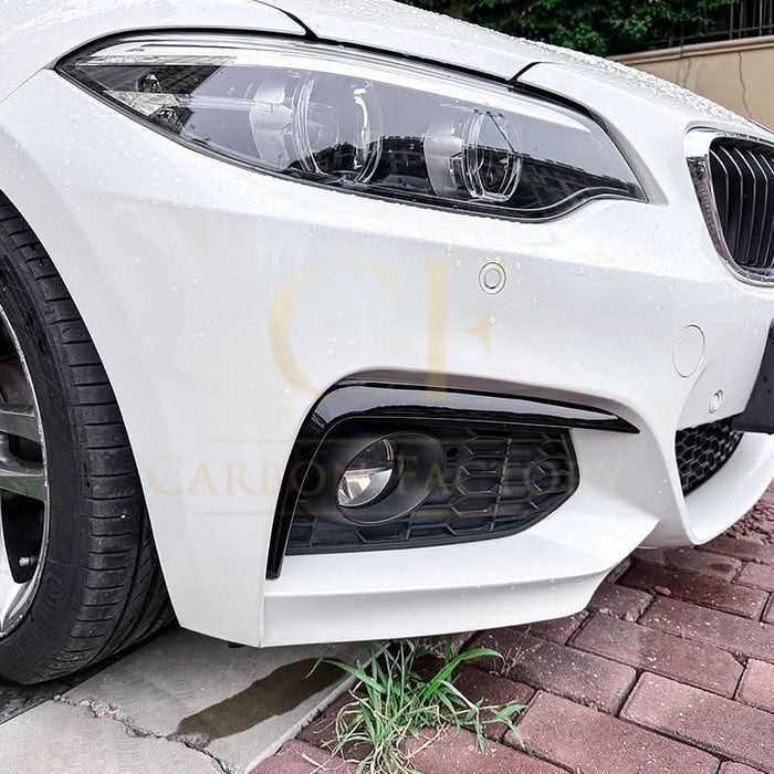 Gloss Black Front Bumper Trims for BMW F22 F23 2 Series 14-20