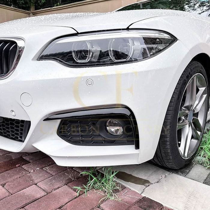 Gloss Black Front Bumper Trims for BMW F22 F23 2 Series 14-20