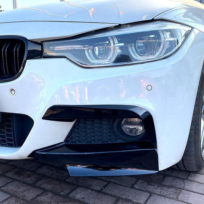 Gloss Black Front Bumper Trims for BMW F30 F31 3 Series 12-19