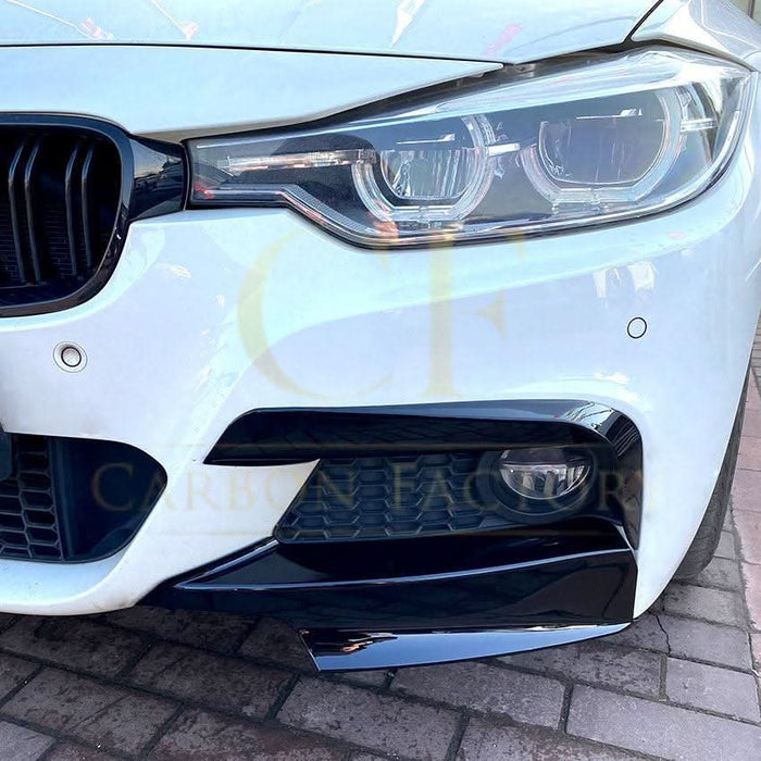 Gloss Black Front Bumper Trims for BMW F30 F31 3 Series 12-19