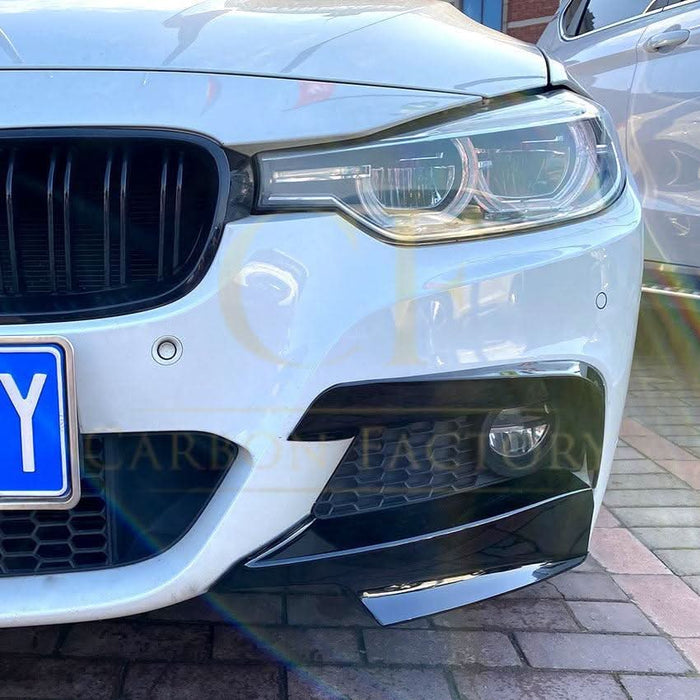 Gloss Black Front Bumper Trims for BMW F30 F31 3 Series 12-19