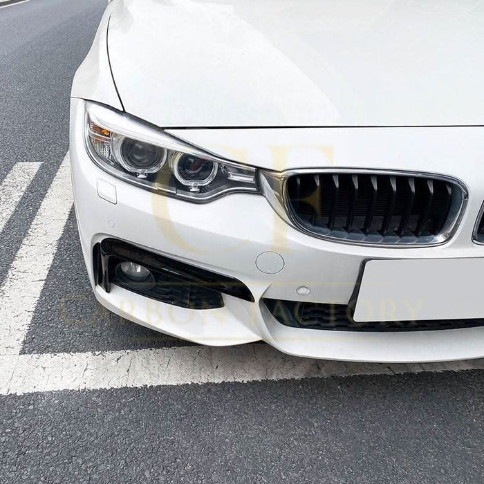 Gloss Black Front Bumper Trims for BMW F32 F33 F36 4 Series 14-20