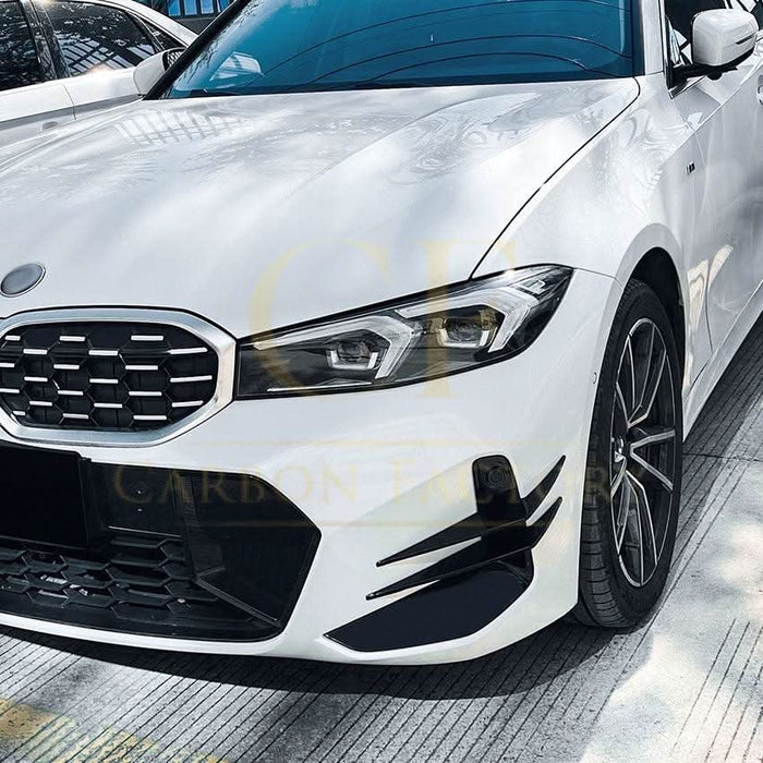 Gloss Black Front Canards for BMW 3 Series G20 G21 LCI 23-25