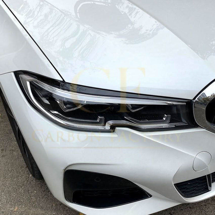 Gloss Black Headlight Trims for BMW 3 Series G20 G21 Pre-LCI 19-22