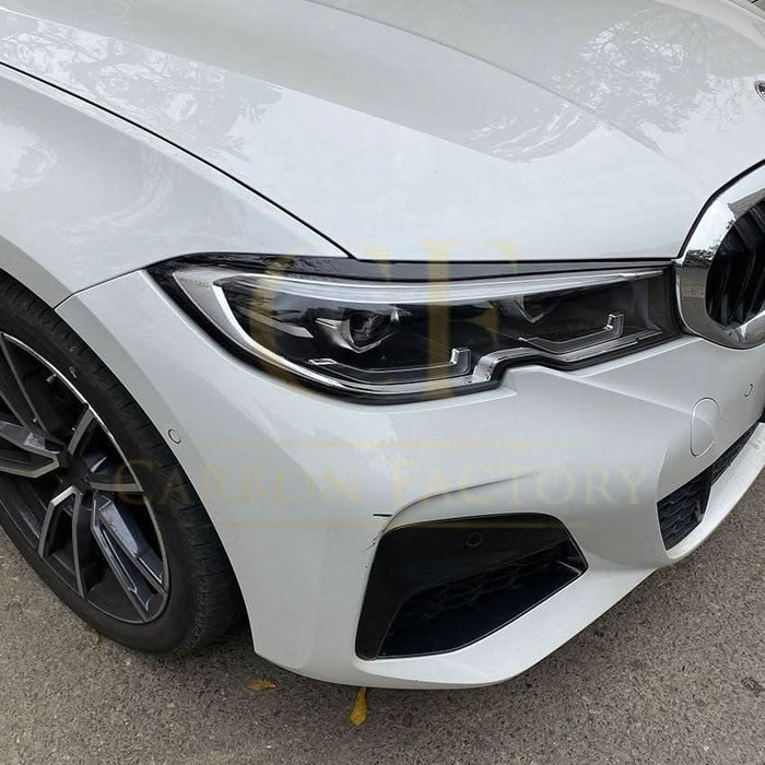 Gloss Black Headlight Trims for BMW 3 Series G20 G21 Pre-LCI 19-22