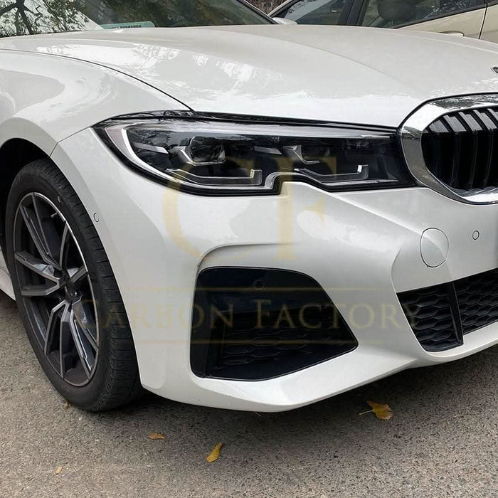 Gloss Black Headlight Trims for BMW 3 Series G20 G21 Pre-LCI 19-22