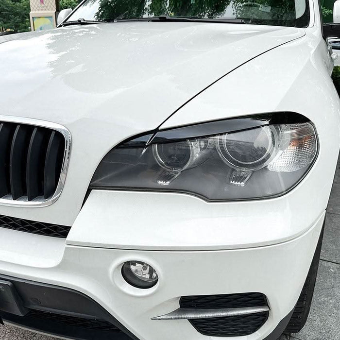 Gloss Black Headlight Trims for BMW E70 X5 08-14