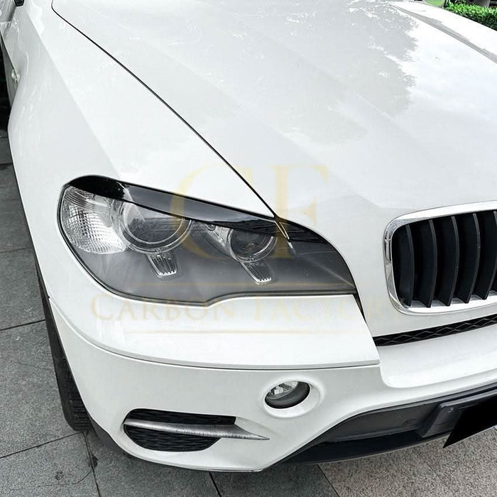 Gloss Black Headlight Trims for BMW E70 X5 08-14