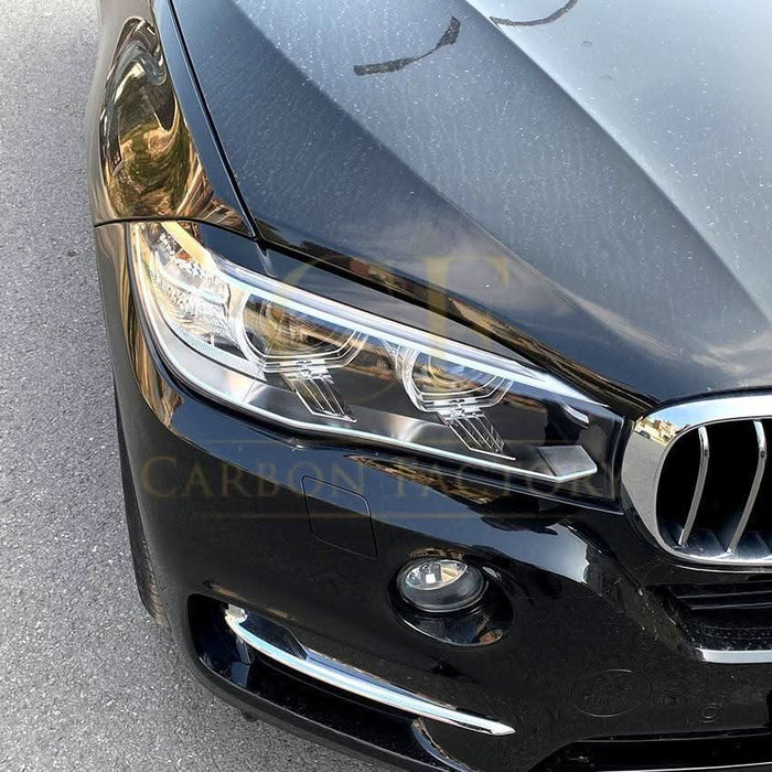 Gloss Black Headlight Trims for BMW F15 X5 F16 X6 14-18