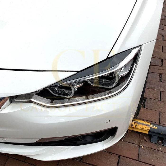 Gloss Black Headlight Trims for BMW F30 F31 3 Series 12-19