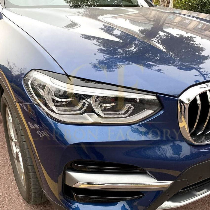 Gloss Black Headlight Trims for BMW G01 X3 G02 X4 18-24