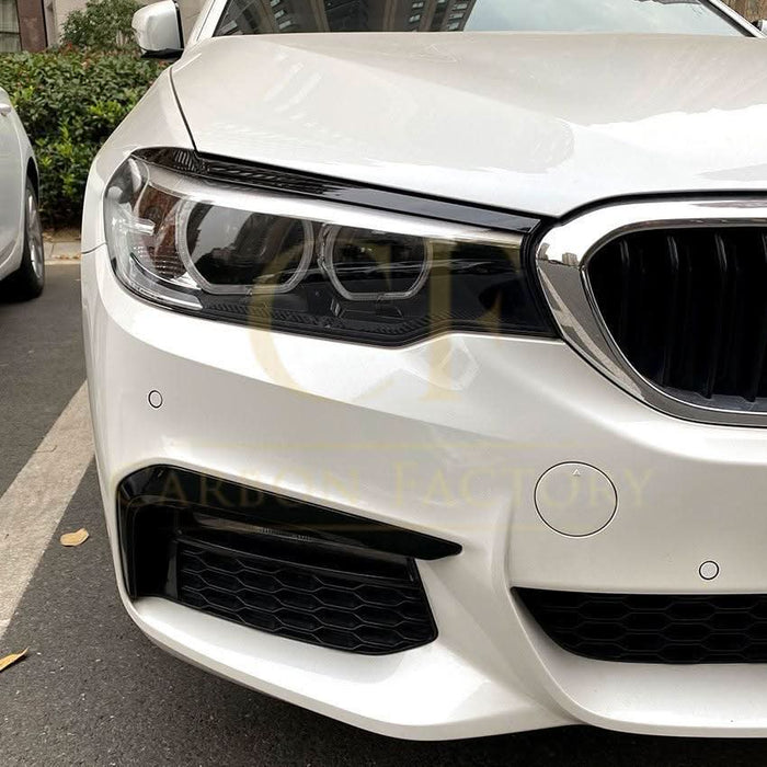Gloss Black Headlight Trims for BMW G30 G31 Pre-LCI 5 Series 17-20