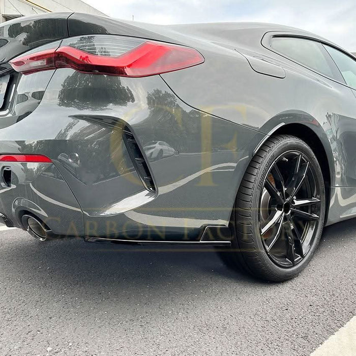 Gloss Black Rear Bumper Spats for BMW G22 G23 4 Series 20-Present
