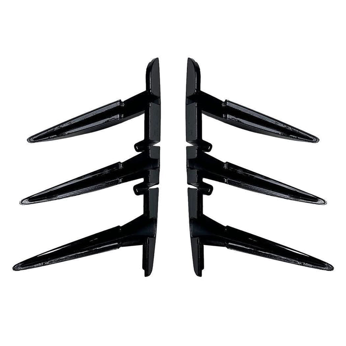 Gloss Black Rear Bumper Trims 2 for BMW F40 1 Series 19-24