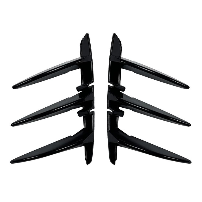 Gloss Black Rear Bumper Trims 2 for BMW F40 1 Series 19-24