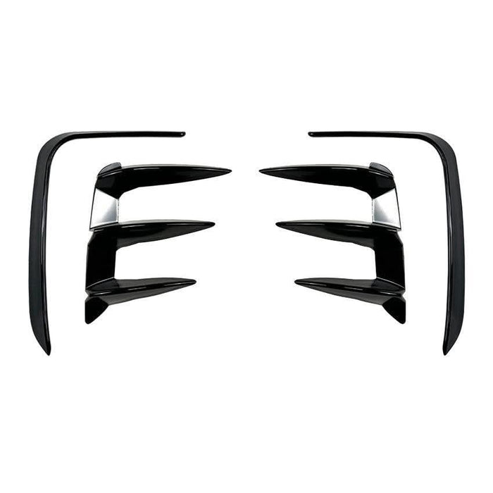 Gloss Black Rear Bumper Trims 2 for BMW G01 X3 LCI 22-24