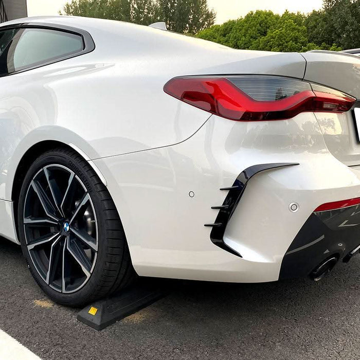 Gloss Black Rear Bumper Trims for BMW G22 G23 4 Series 20-Present