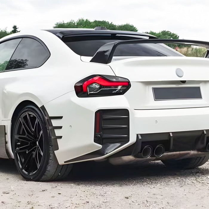 Gloss Black Rear Bumper Trims for BMW G87 M2 23-Present