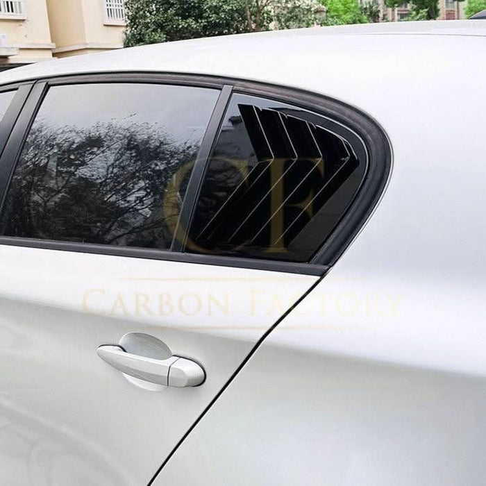 Gloss Black Window Louver Vents for BMW 1 Series E87 2005-2011
