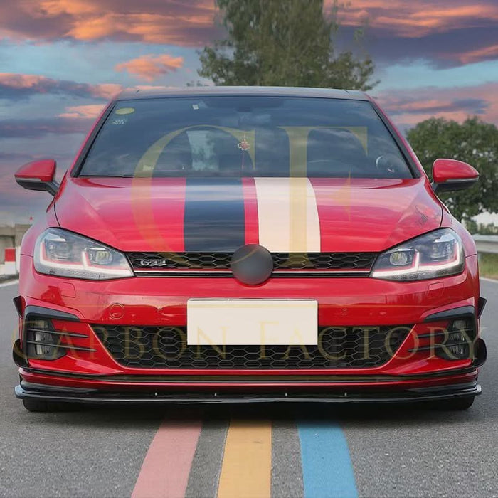 RZ Style Gloss Black Front Canards for VW Golf MK7.5 GTI 17-20