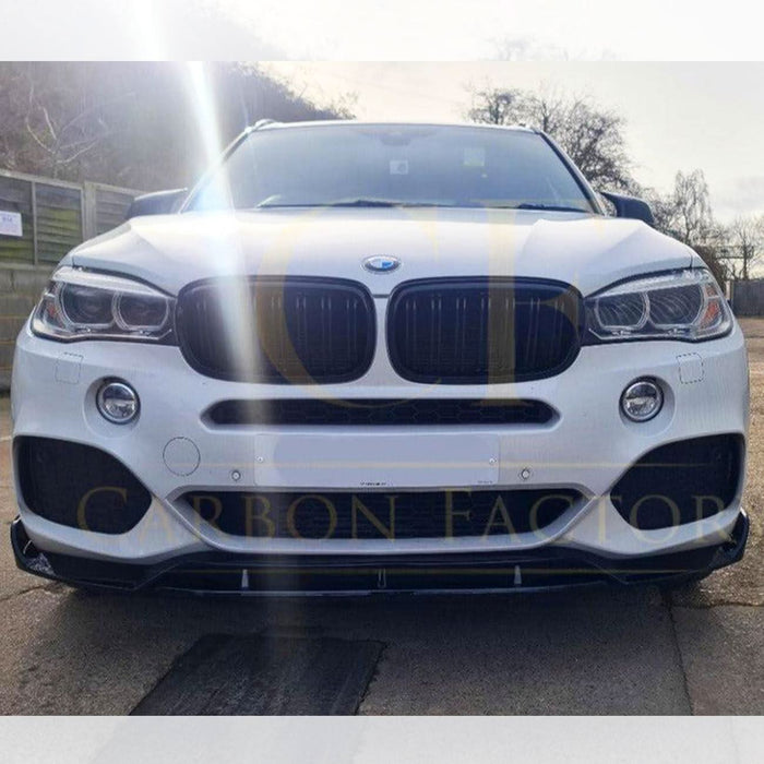 Carbon Factory Style Gloss Black Body Kit Splitter Diffuser Side Skirts Spoiler for BMW F15 X5 13-18