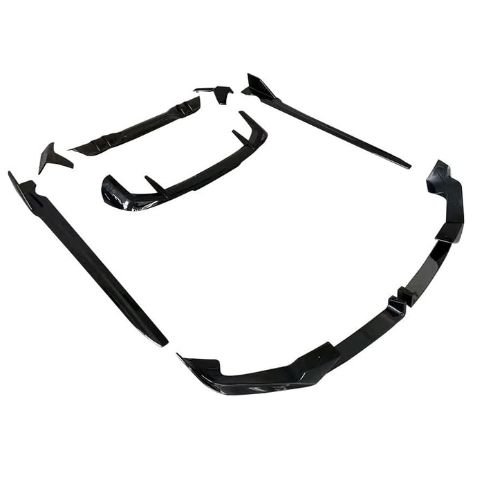 Gloss Black Body Kit 1 Splitter Diffuser Side Skirts Spoiler for BMW G05 LCI X5 23-Present (No Exhaust Tips)