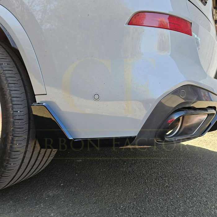 Gloss Black Body Kit 1 Splitter Diffuser Side Skirts Spoiler for BMW G05 LCI X5 23-Present (No Exhaust Tips)