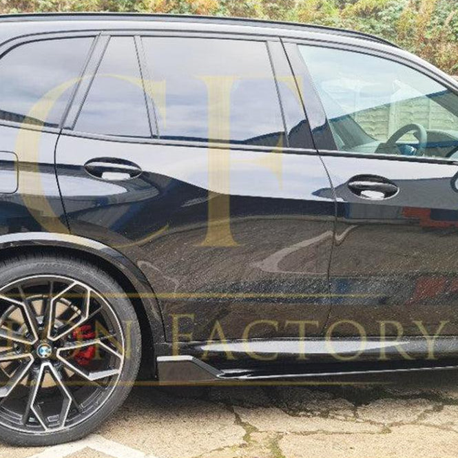 Gloss Black Body Kit Splitter Diffuser Side Skirts Spoiler for BMW G05 X5 19-22