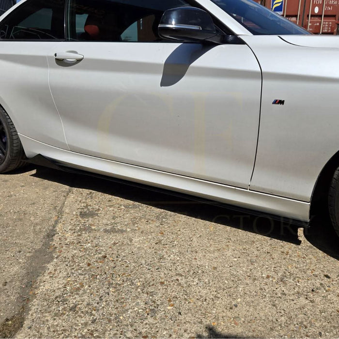 MTC Style Gloss Black Side Skirts for BMW F22 2 Series F87 M2 14-20