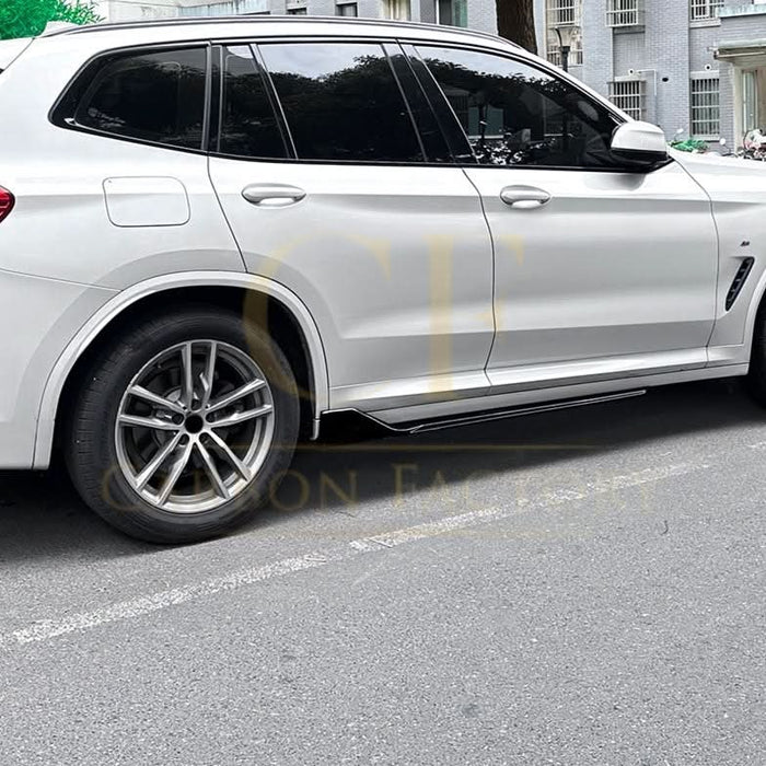V Style Gloss Black Side Skirts for BMW G01 X3 G02 X4 18-24