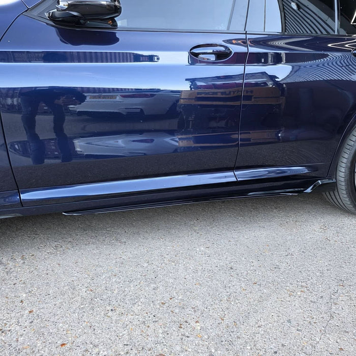 V Style Gloss Black Side Skirts for BMW G01 X3 G02 X4 18-24