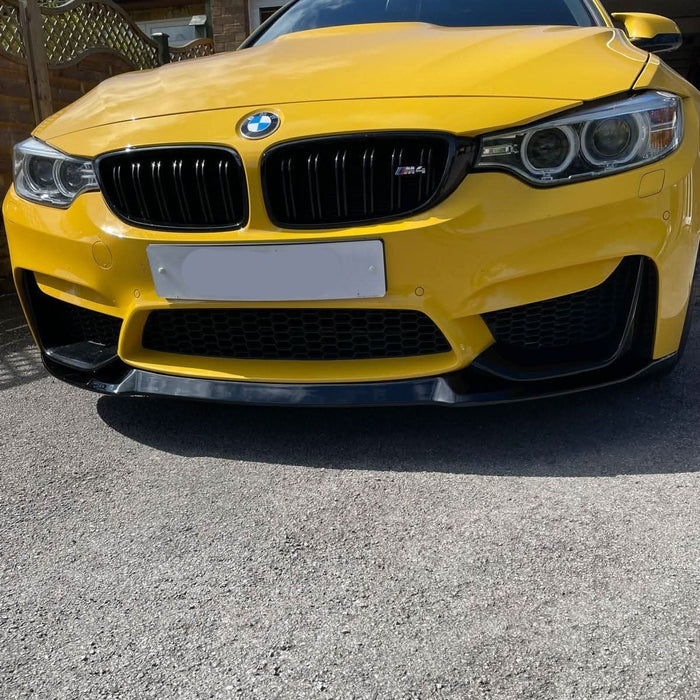 CS Style Gloss Black Front Splitter for BMW F80 M3 F82 F83 M4 14-20