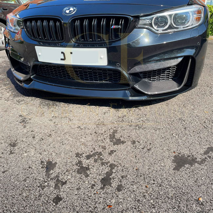 CS Style Gloss Black Front Splitter for BMW F80 M3 F82 F83 M4 14-20