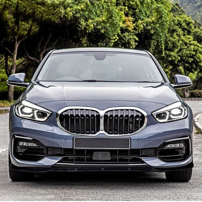 Gloss Black Front Splitter for BMW F40 1 Series Non M Sport 19-24