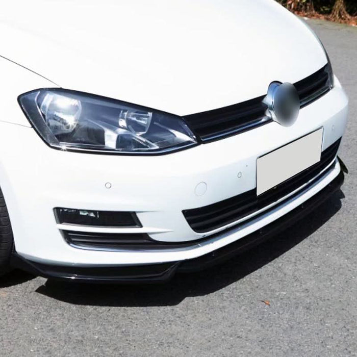 Max Style Gloss Black Front Splitter for VW Golf MK7 MK7.5 13-20