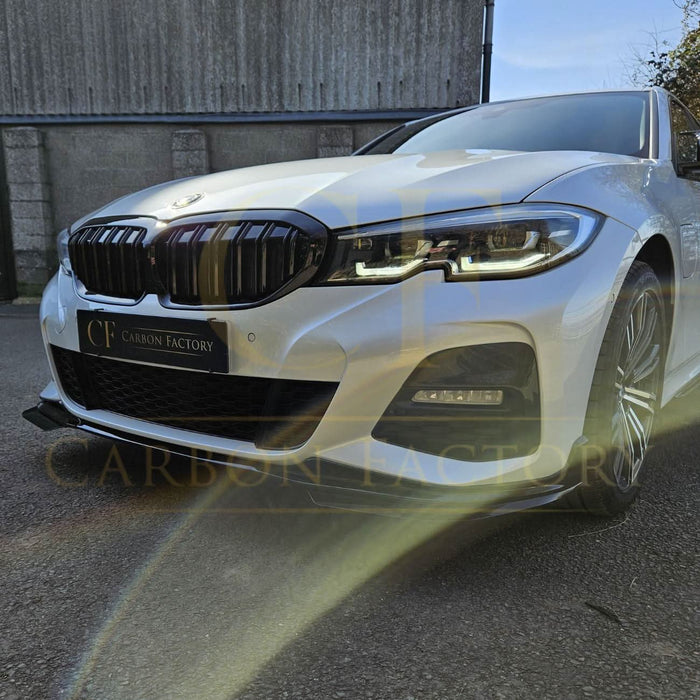 MP Style Gloss Black Front Splitter for BMW 3 Series G20 G21 Pre-LCI 19-21