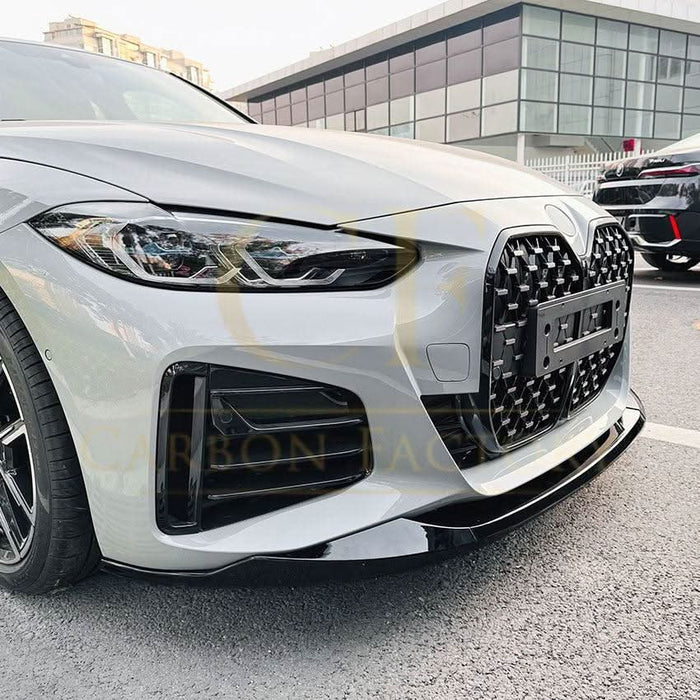 MP Style Gloss Black Front Splitter for BMW 4 Series G26 Gran Coupe i4 21-24