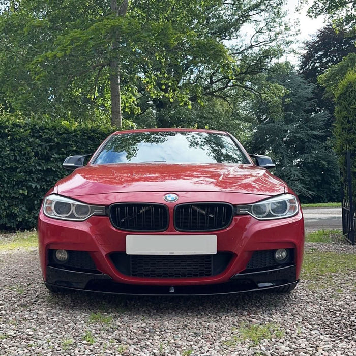 MP Style Gloss Black Front Splitter for BMW F30 F31 3 Series M Sport 12-19