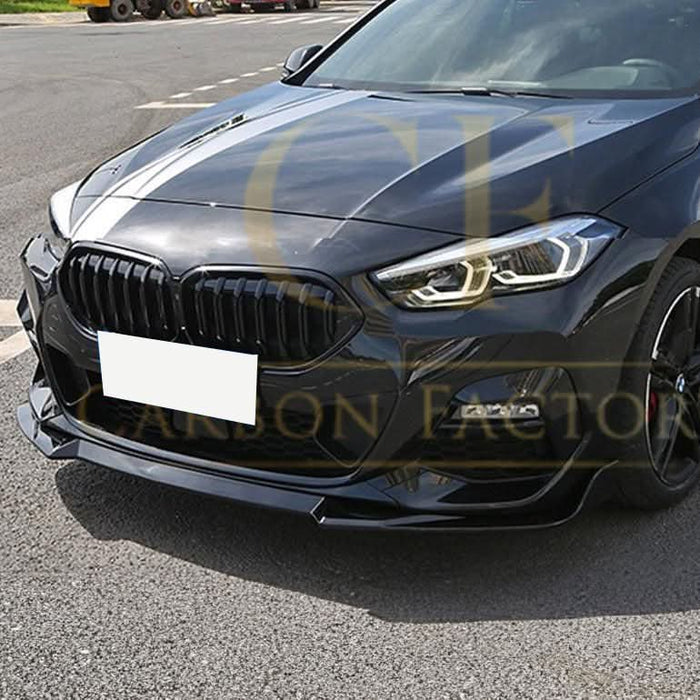 MP Style Gloss Black Front Splitter for BMW F44 2 Series 4 Door 20-Present