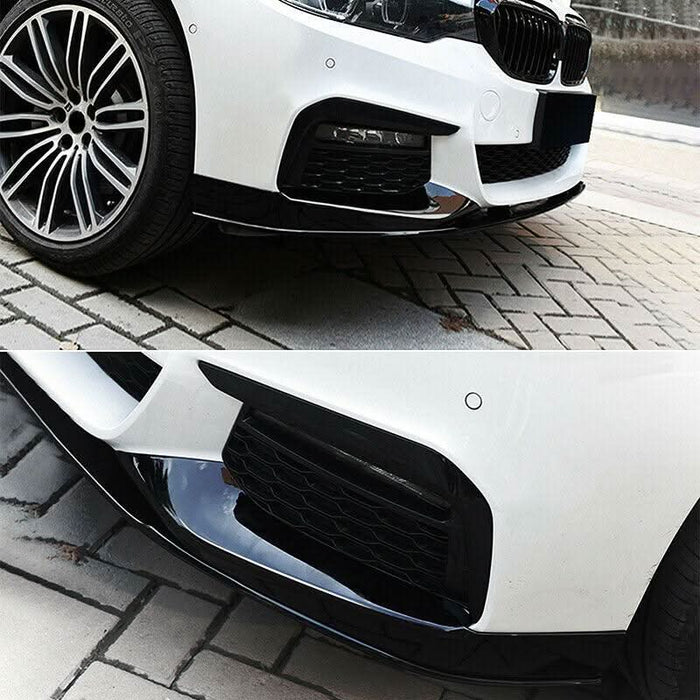 MP Style Gloss Black Front Splitter for BMW G30 G31 5 Series Pre-LCI 17-20