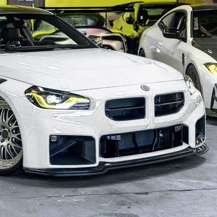 MP Style Gloss Black Front Splitter for BMW G87 M2 23-Present