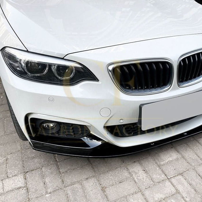 MP4 Style Gloss Black Front Splitter for BMW F22 F23 2 Series 14-20