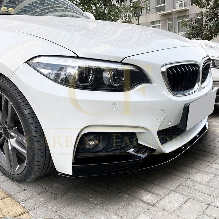 MP4 Style Gloss Black Front Splitter for BMW F22 F23 2 Series 14-20