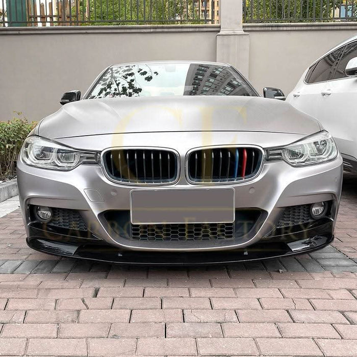MP4 Style Gloss Black Front Splitter for BMW F30 F31 3 Series 13-19