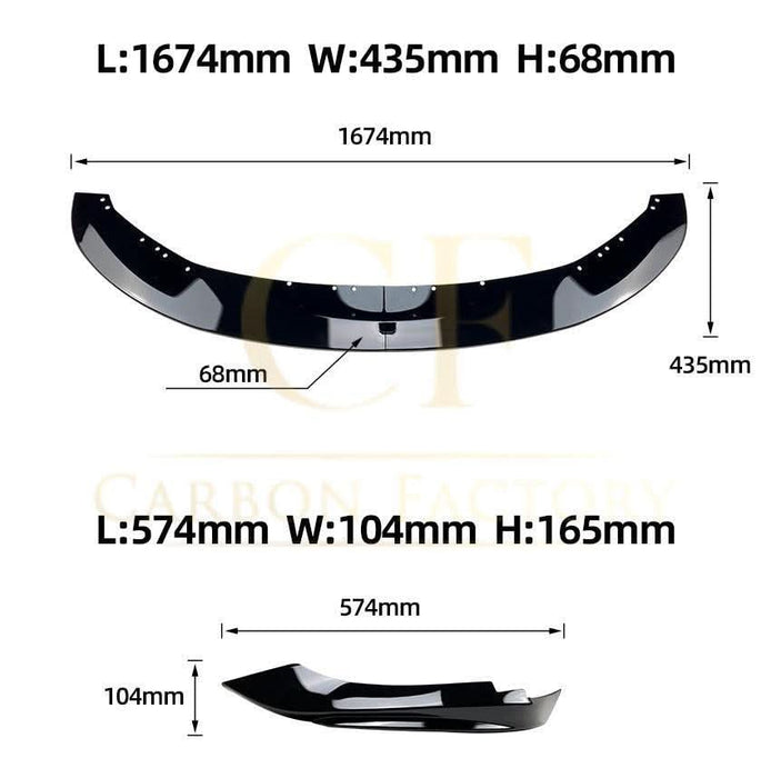 MP4 Style Gloss Black Front Splitter for BMW F32 F33 F36 4 Series 14-20