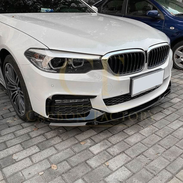 MP4 Style Gloss Black Front Splitter for BMW G30 G31 5 Series Pre-LCI 17-20