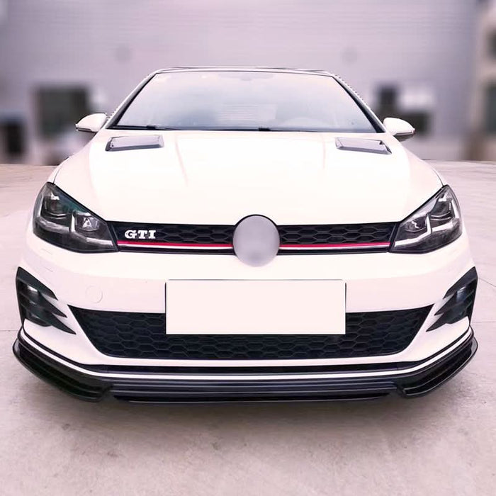 RZ Style Gloss Black Front Splitter for VW Golf MK7 R-LINE / R 13-16