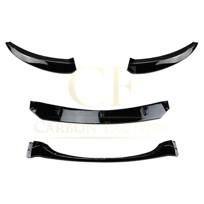 V Style Gloss Black Front Splitter for BMW 1 Series E82 E88 2007-2013